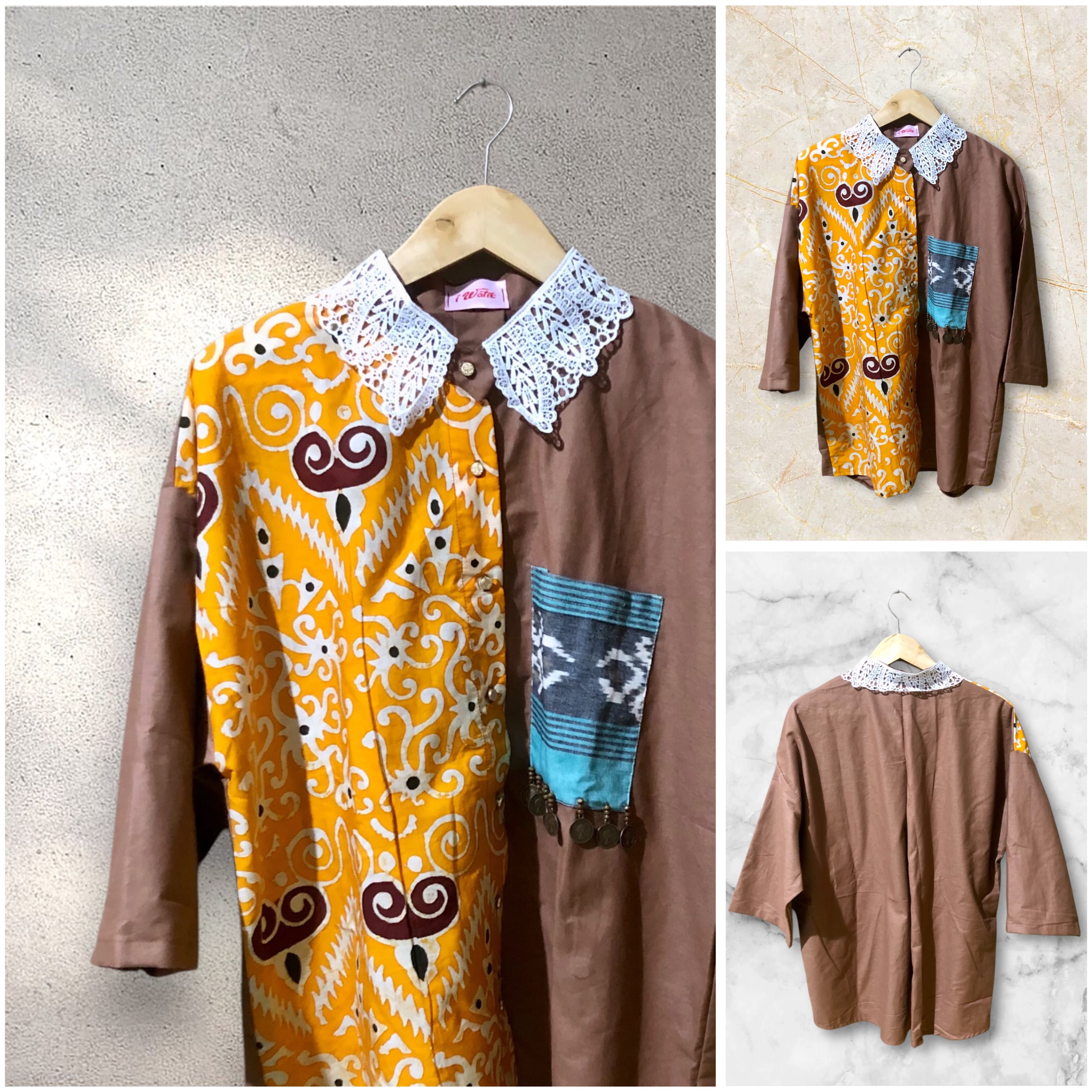 Borneo Patchwork Batik Shirt