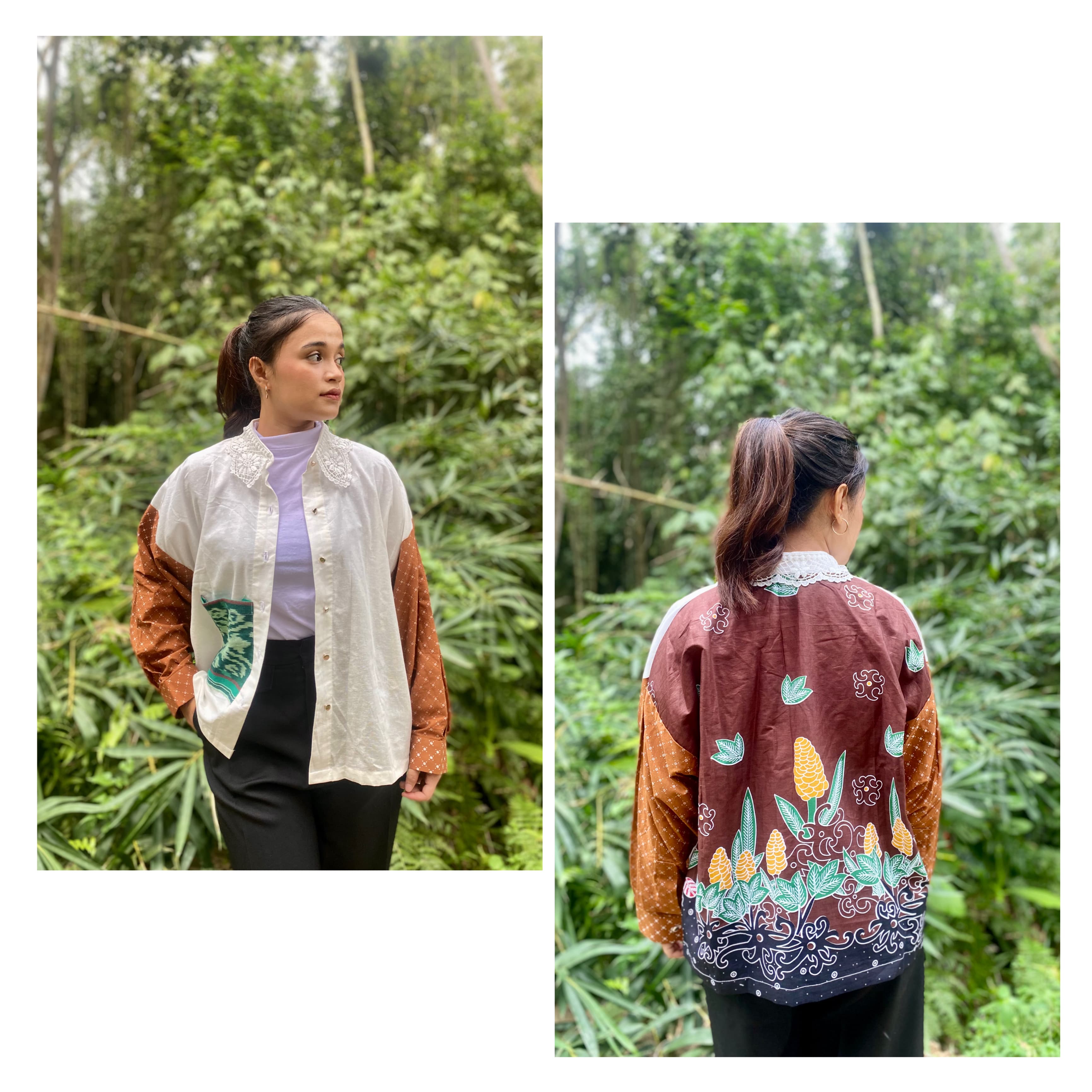 Borneo Patchwork Batik Shirt